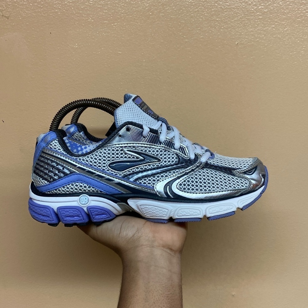 Brooks Ghost 3 Running Sneakers “Grey Purple White” Size 8 Medium